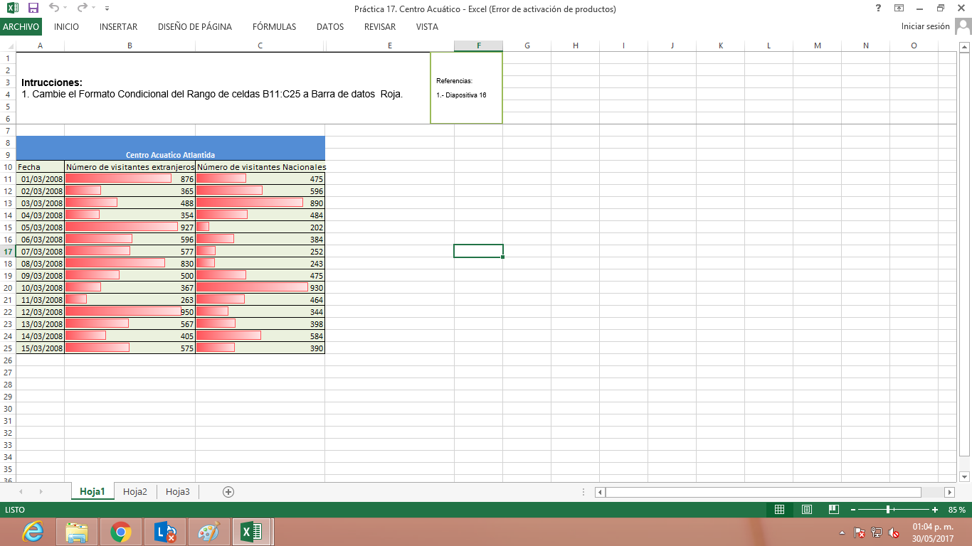 diapositivas excel