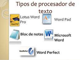 ALGUNOS PROCESADORES TEXTO
