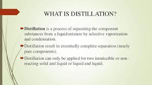 Distillation