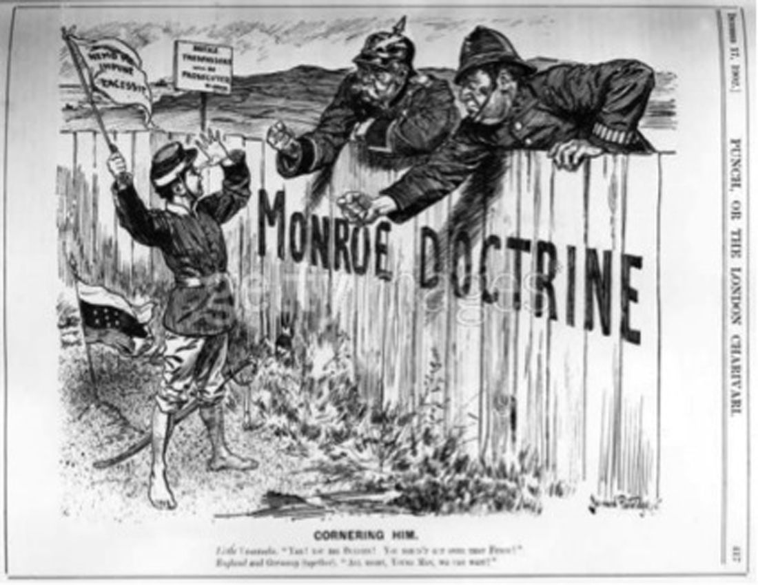 Doctrina Monroe Establecía que cualquier intervención de los estados europeos en américa sería vista como un acto de agresión que requeri...