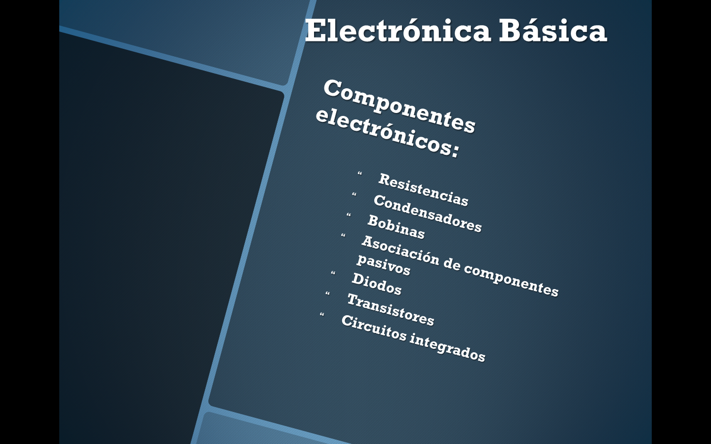 Presentación elementos básicos de la electrónica