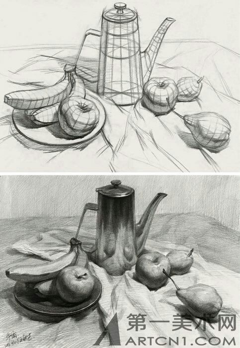 3. Encaje y valoración tonal (claroscuro)