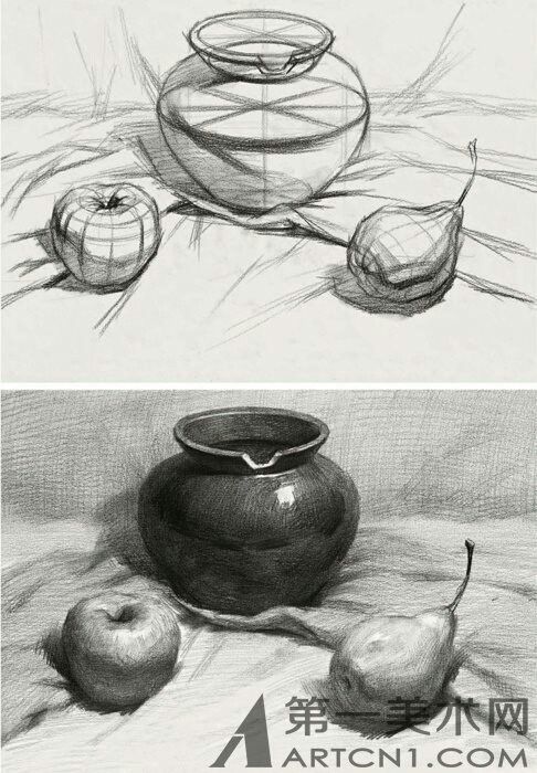 3. Encaje y valoración tonal (claroscuro)