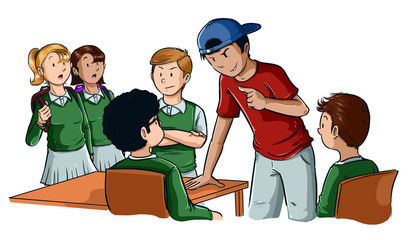 Diferentes perfiles en el bullying:v
