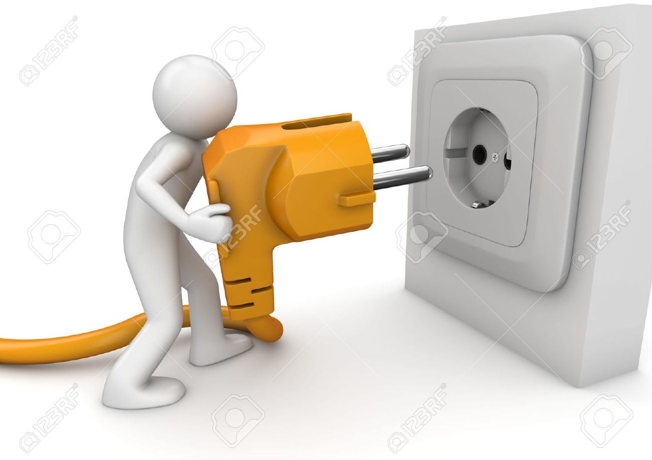 plug/enchufar