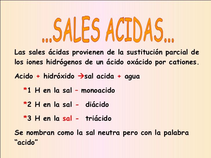 sales acidas