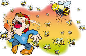 cuál de estas dos palabras es la correcta en la frase? "¡ay!" o "ahí" ____ me pico una abeja