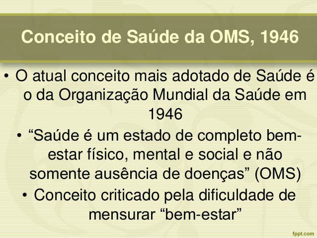 CONCEITO DE SAÚDE