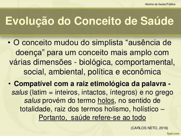 CONCEITO DE SAÚDE