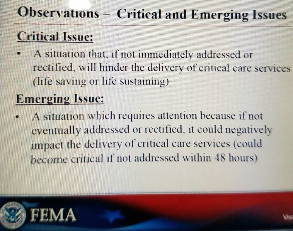 what is Critical & Emerging Issues?