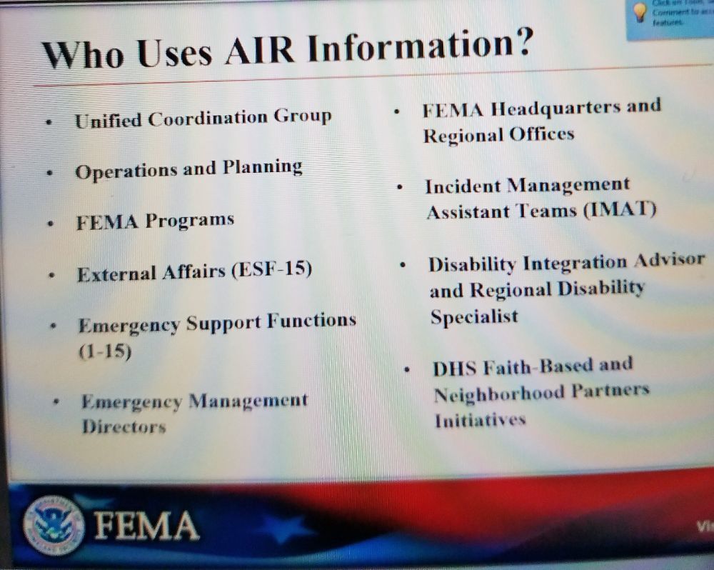 Who uses AIR information?