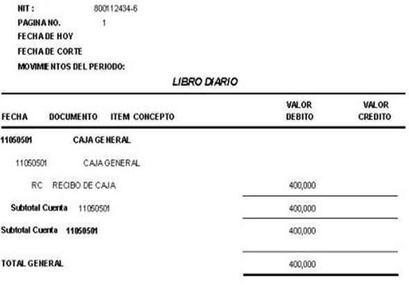 COMPROBANTE DIARIO DE CONTABILIDAD