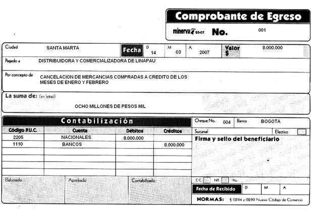 COMPROBANTE DE EGRESO