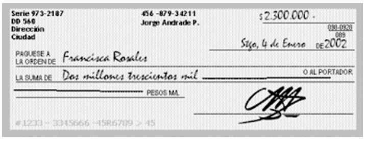 CHEQUE