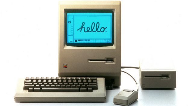 1984: Apple lanza el primer Macintosh, este ordenador tenía ratón