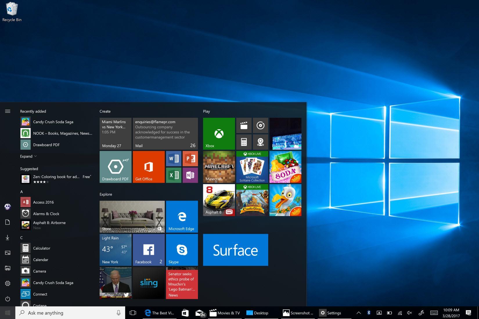 Mapa mental de Windows