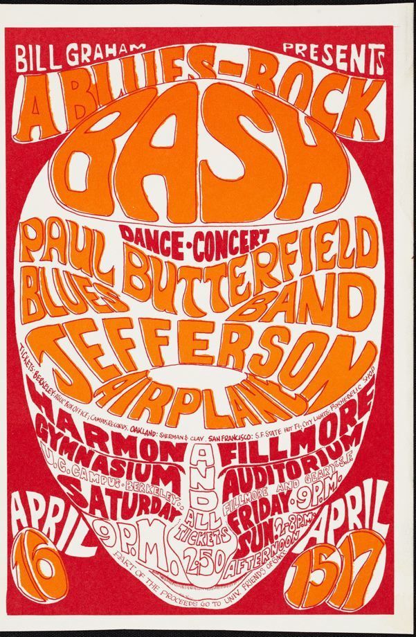 Wes Wilson, Blues-Rock Bash, 1966, Poster