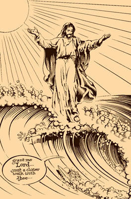 Rick Griffin, Jesus and the Surfer, 1979, Illustration