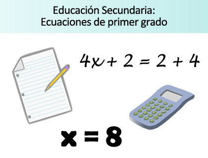 ECUACIONES DE 1ER. GRADO CON UNA INCOGNITA
