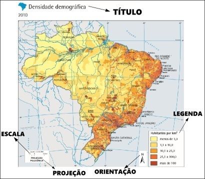 Cartografia: Legenda, Orientação e Escalas