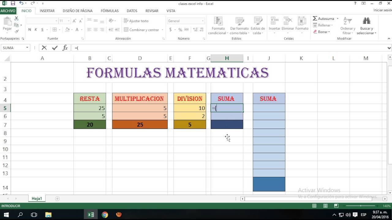Excel 3103, 3104