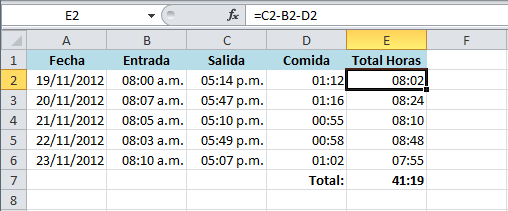 Excel 3103, 3104