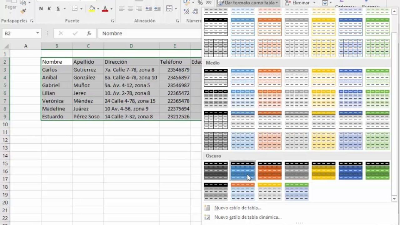 Excel 3103, 3104