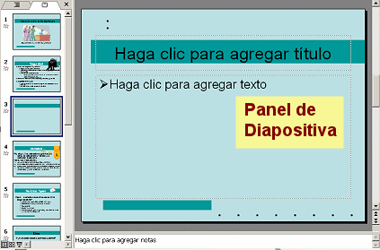 Partes de power point