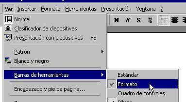 Partes de power point