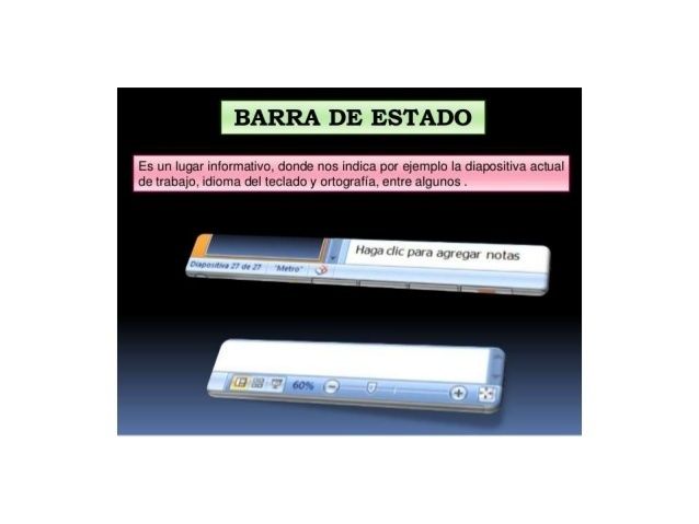 Partes de power point