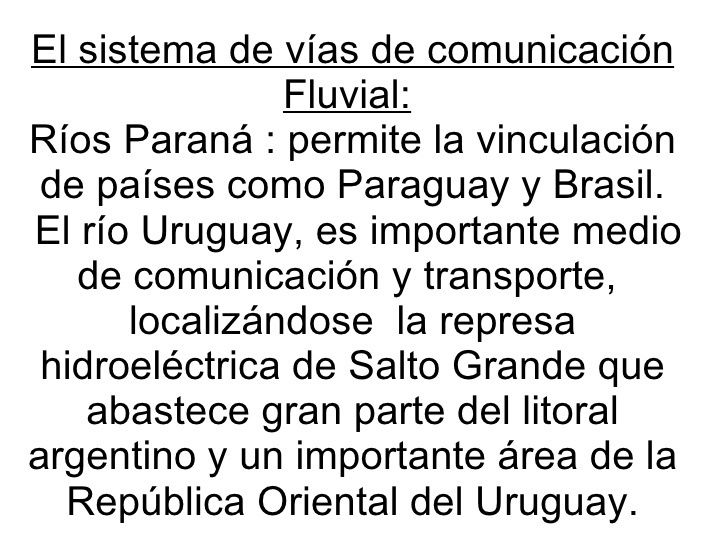 Vías de comunicación
