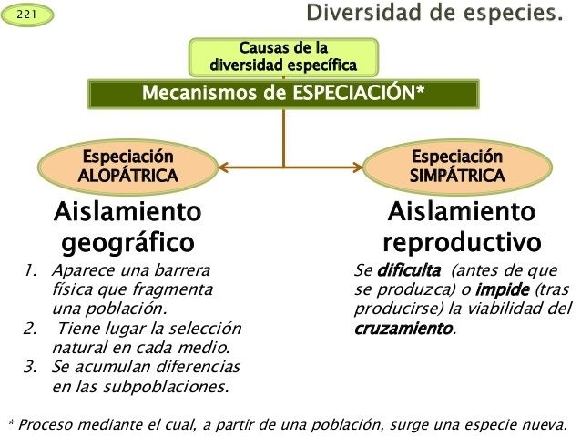 ¿Qué es especiación?