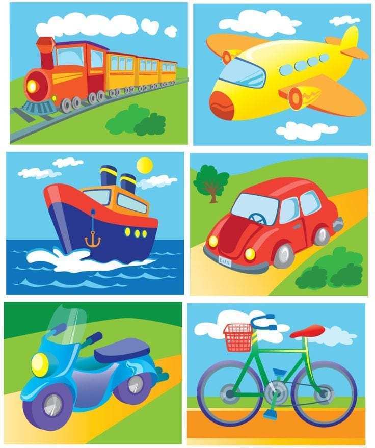 LOS MEDIOS DE TRANSPORTE PARA TERCERO DE BÁSICA ( FICHAS)
