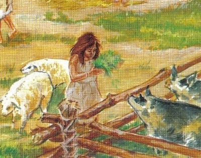 A más del cultivo de cereales, criaban animales para emplearlos como alimento.