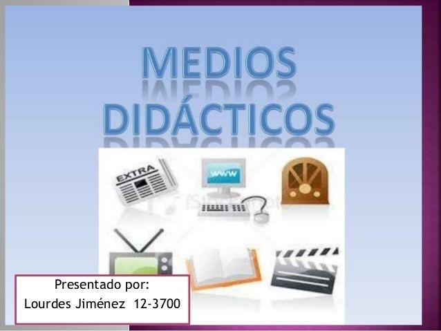 Recurso o material didáctico: Recursos y Medios