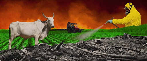 O modelo de agricultura industrial também está associado ao desmatamento e as queimadas, além de ainda hoje ser encontrado trabalhadores ...
