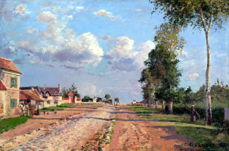 Pintor que creo la pintura "Camino a Versalles, Rocquencourt"
