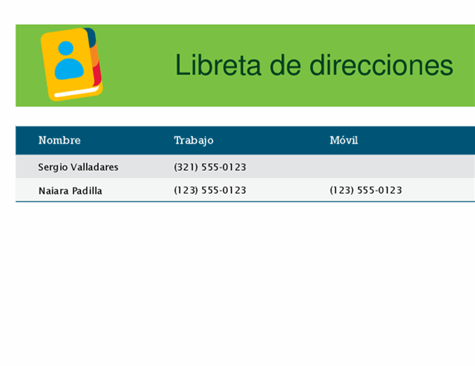 Libreta de direcciones