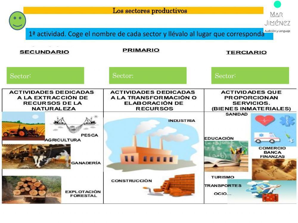 ¿Cuáles son los tipos de sectores productivos?