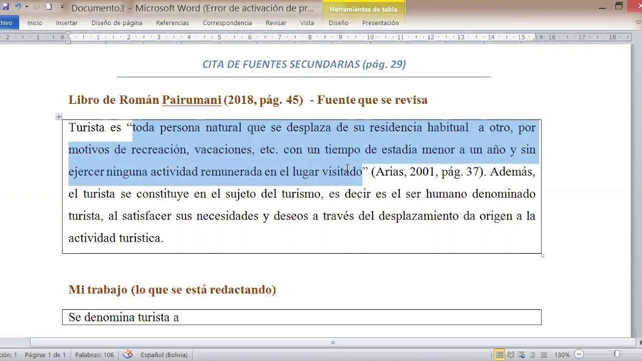 CITAS SECUNDARIAS