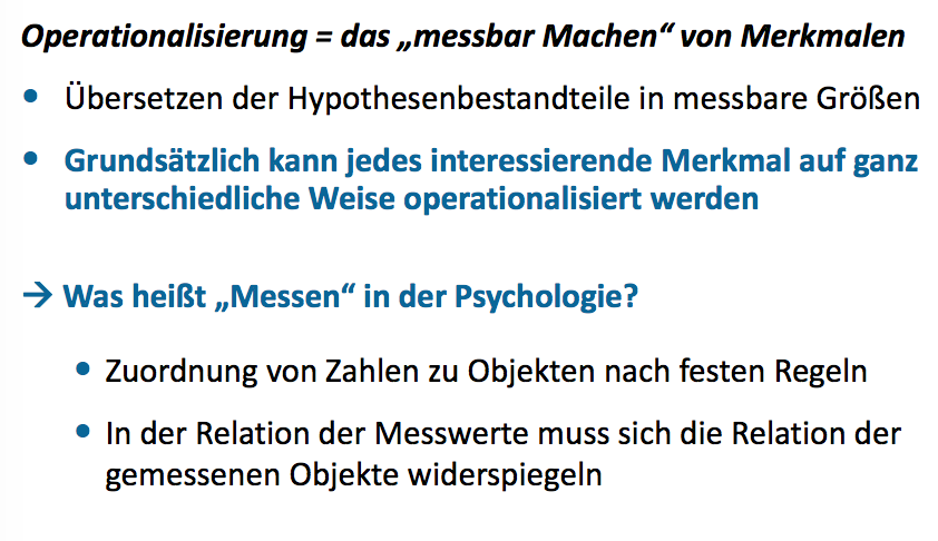 Was ist Operationalisierung?