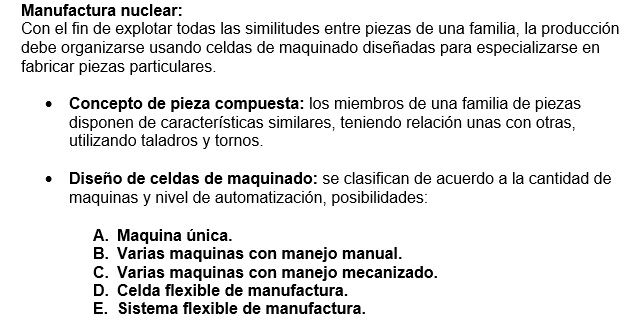 Unidad 2: Diseño de Sistemas de Manufactura