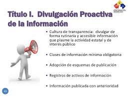 LEY 1712 de 2014 (Ley de transparencia y Acceso a la información publica