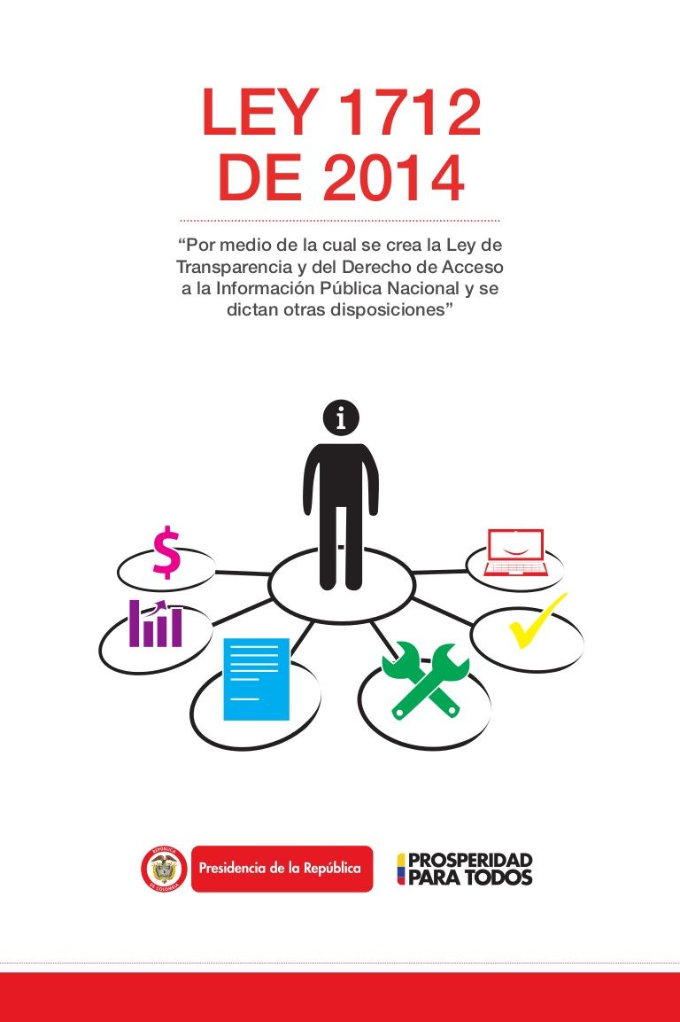 LEY 1712 de 2014 (Ley de transparencia y Acceso a la información publica