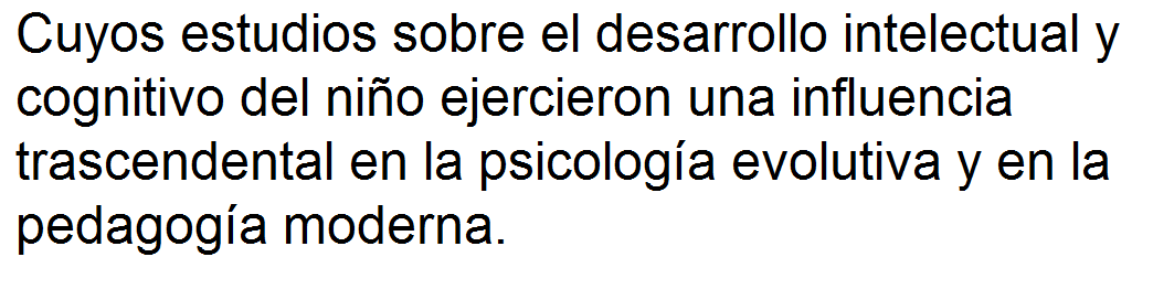Jean Piaget (1896-1980)