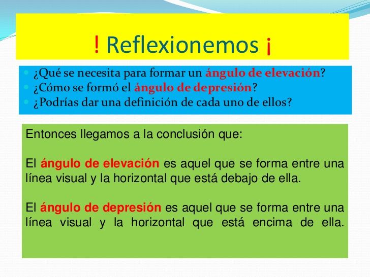 Ángulos de elevación y depresión: Definición y ejemplos