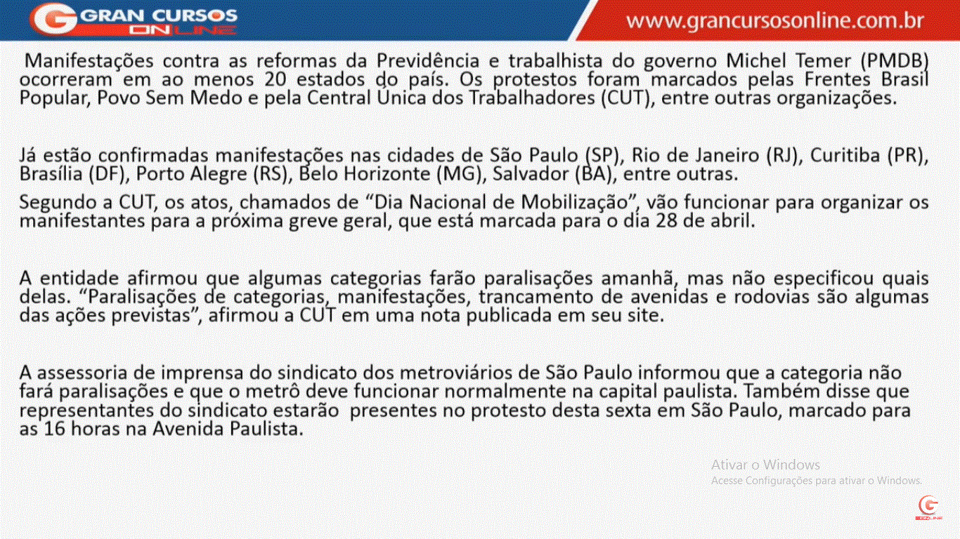 Retrospectiva de Março 2017