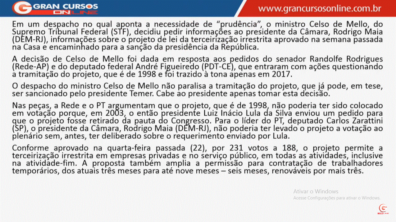 Retrospectiva de Março 2017