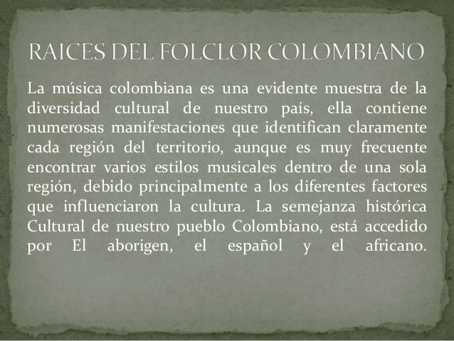 FOLCLOR COLOMBIANO