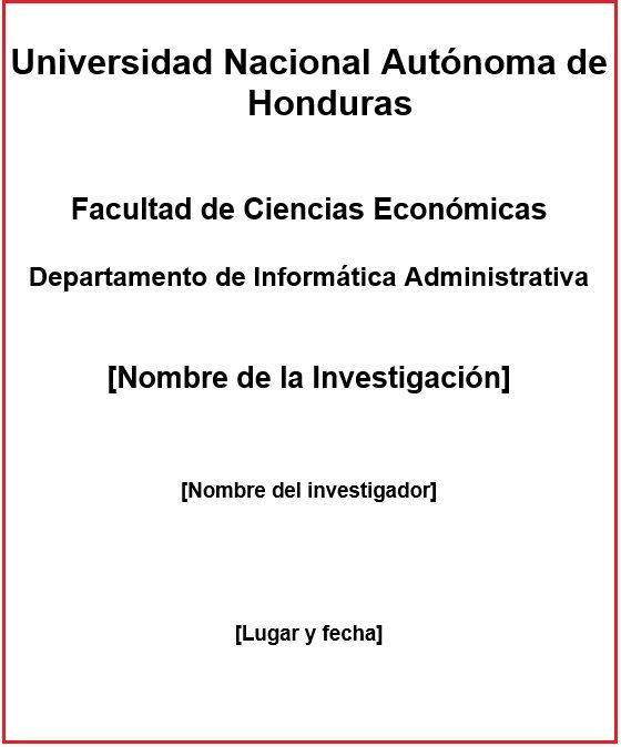 Apartados del Anteproyecto